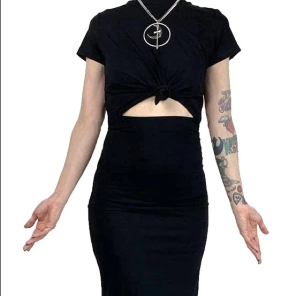 FOXBLOOD TIE ME UP SHIRT DRESS